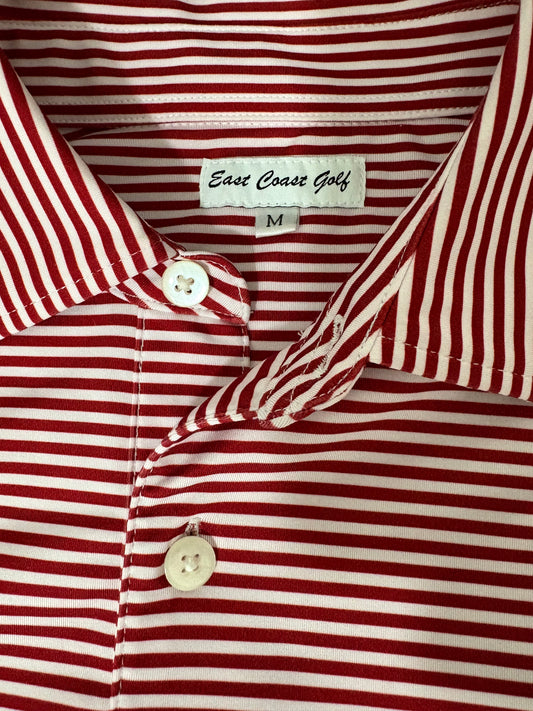 Garnet Striped Polo